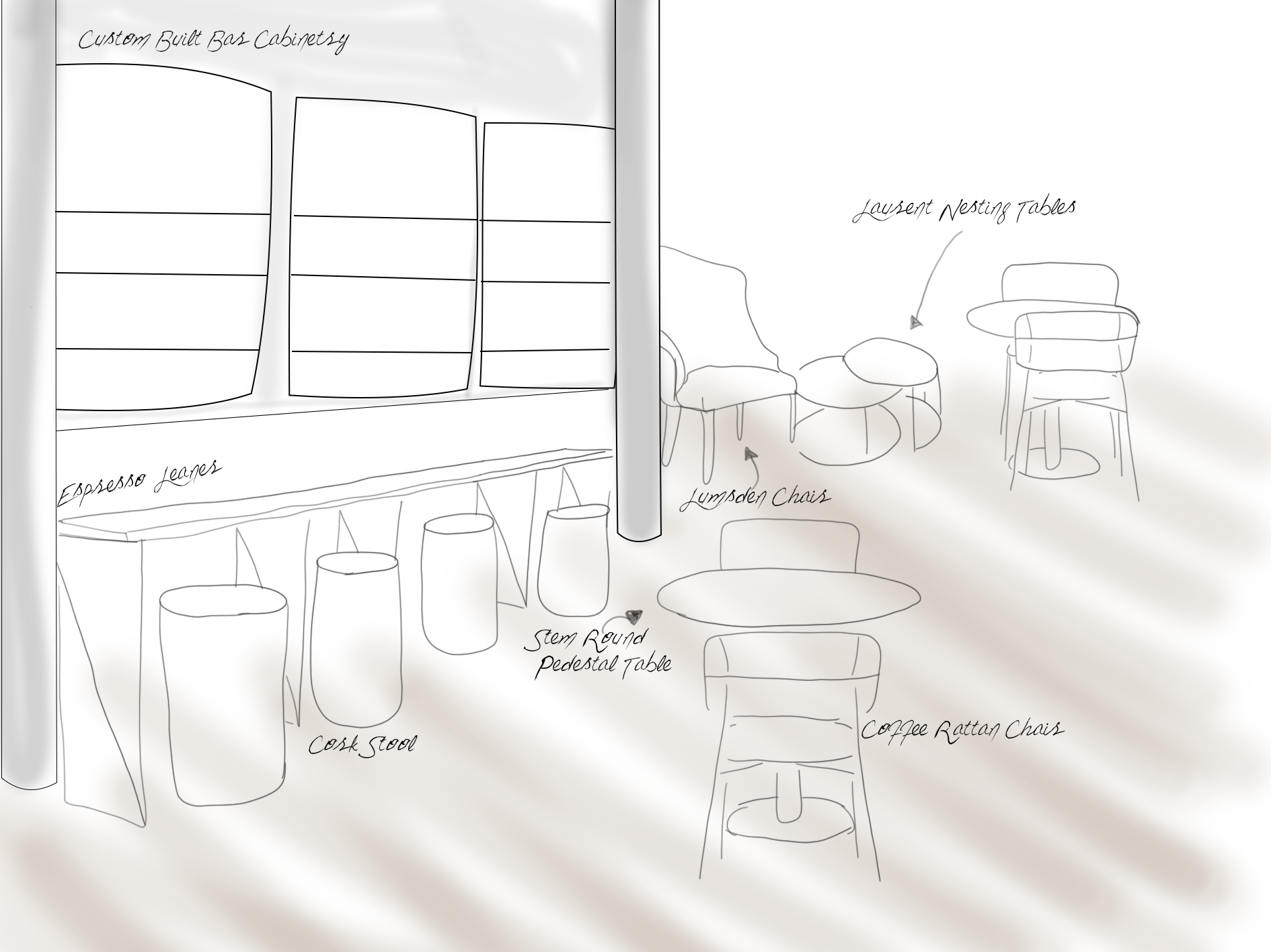 Hospo Mood Board Sketch